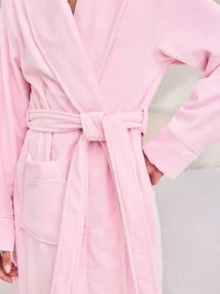 Chelsea Peers Robe de chambre en coton éponge brodée Good Morning