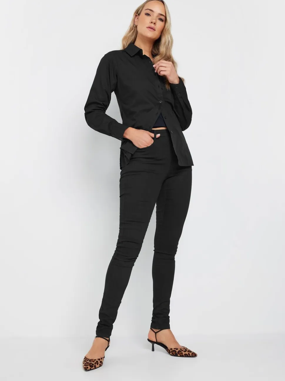 Chemise ajustée Long Tall Sally 100% coton
