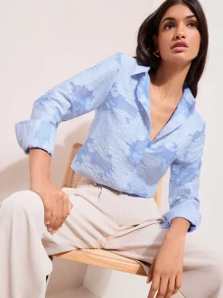 Chemise Friends Like These texturée Manches longues