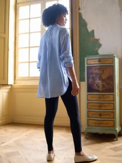 Chemise Grossesse Seraphine à plis nervurés