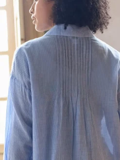 Chemise Grossesse Seraphine à plis nervurés
