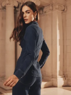 Chemise Lipsy Denim à col et taille cintrée