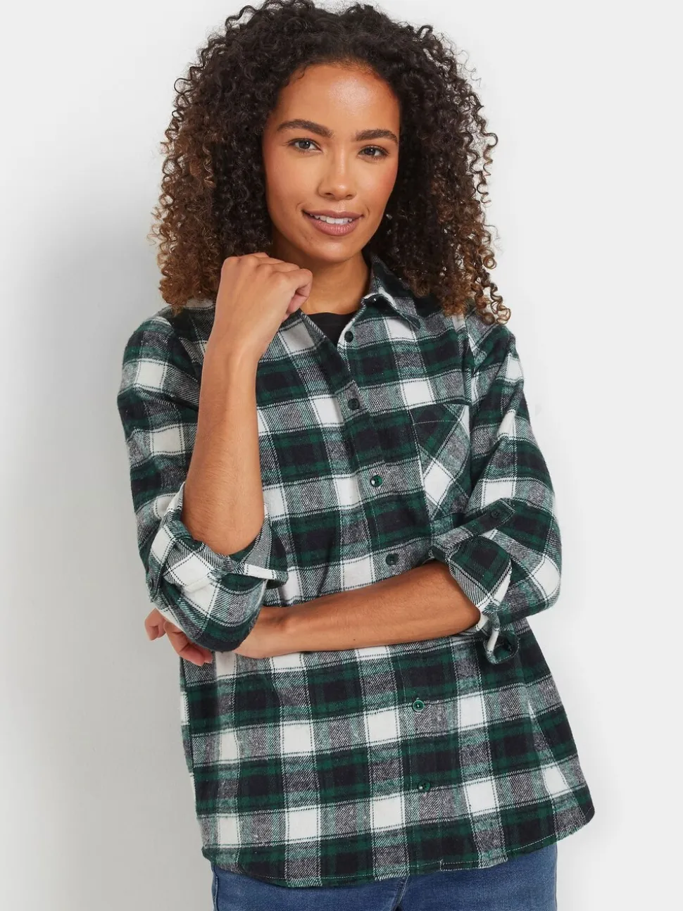 Chemise M&Co à carreaux