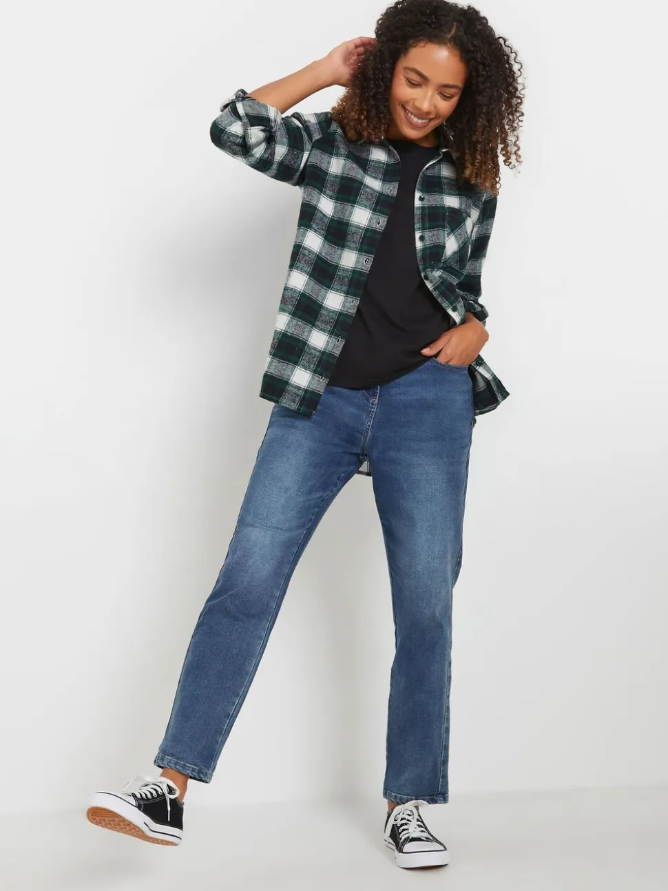Chemise M&Co à carreaux
