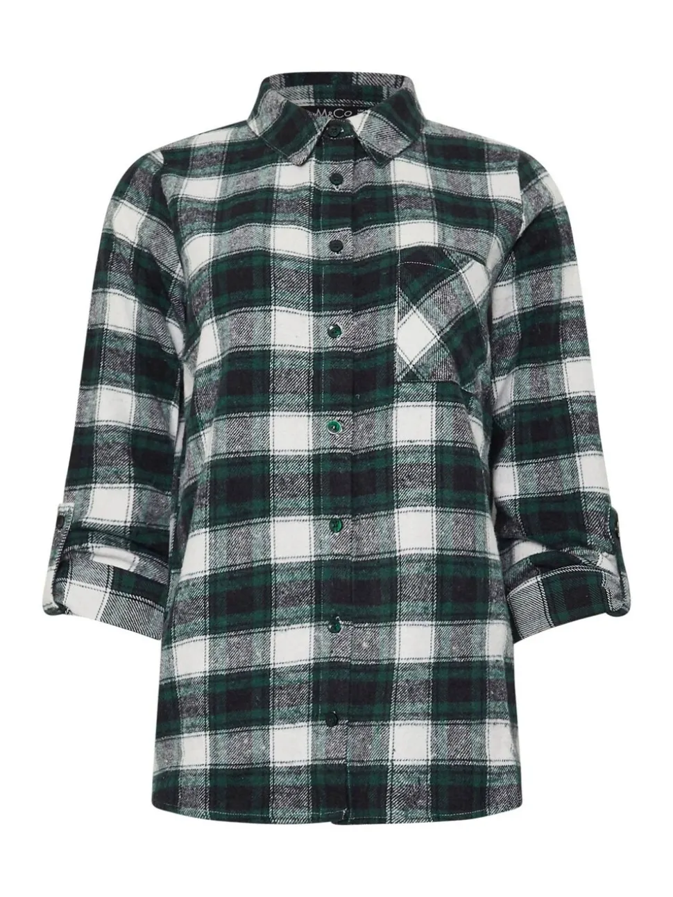 Chemise M&Co à carreaux