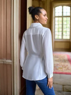 Chemise Seraphine maternité et allaitement avec anneau en D