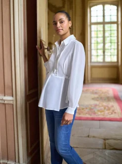Chemise Seraphine maternité et allaitement avec anneau en D