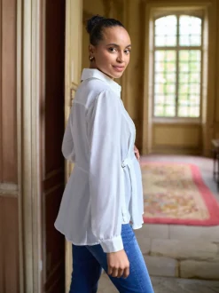 Chemise Seraphine maternité et allaitement avec anneau en D
