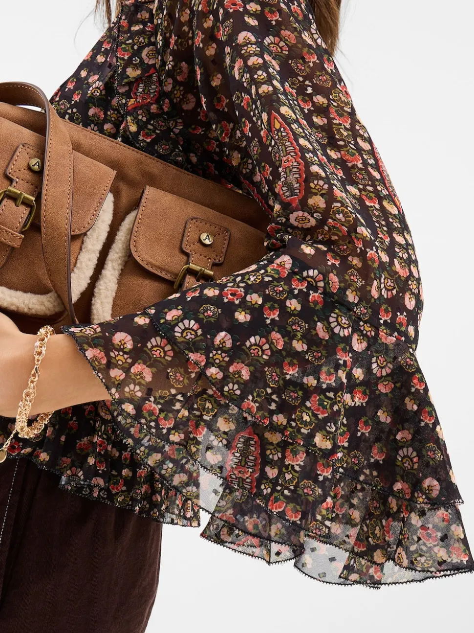 Chemisier Accessorize à volants à Imprimé Motif paisley Fleuri