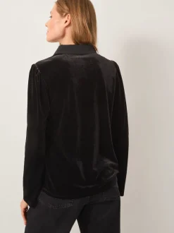 Chemisier Monsoon en velours extensible à col en argile