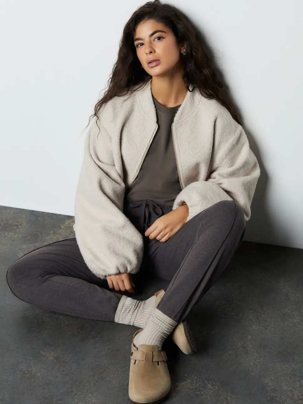 Chiné gris anthracite - Joggers Jersey