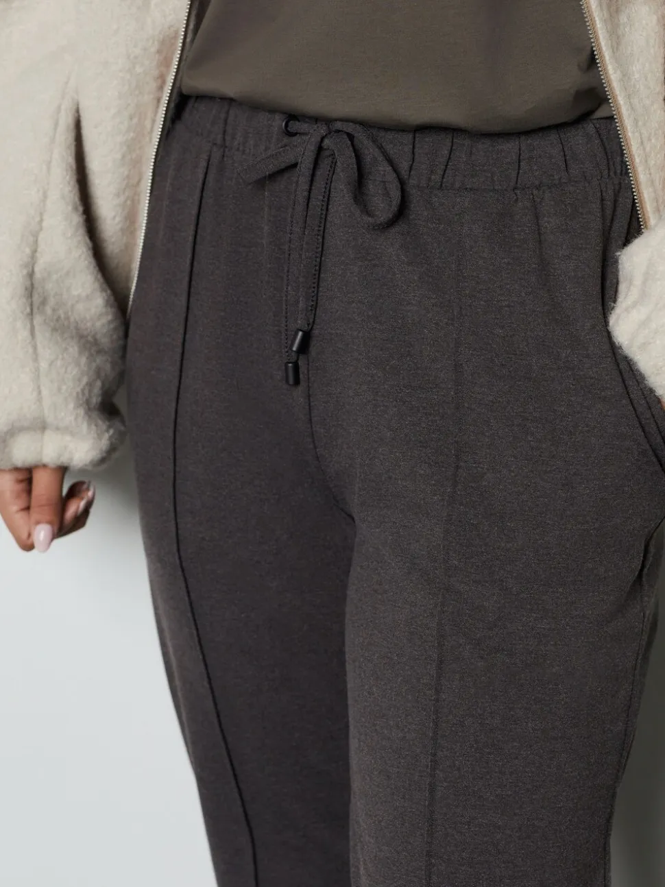 Chiné gris anthracite - Joggers Jersey