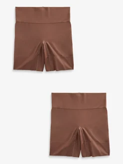 Chocolat Nude - Lot de shorts anti-frottement sans 2