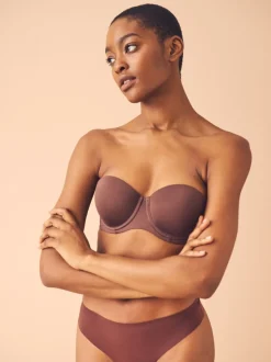 Chocolat Nude - Soutien-gorge push-up multiway sans bretelles A-E