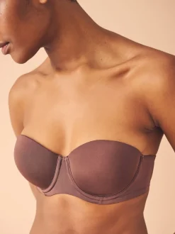 Chocolat Nude - Soutien-gorge push-up multiway sans bretelles A-E