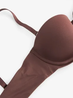 Chocolat Nude - Soutien-gorge push-up multiway sans bretelles A-E