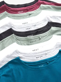 Classique - Lot de 10 T-shirts à manches courtes 100 % coton
