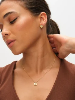 Coffret cadeau Inicio avec trèfle en zircone cubique