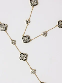 Coffret cadeau Jon Richard bracelet trèfle en cristal Jet