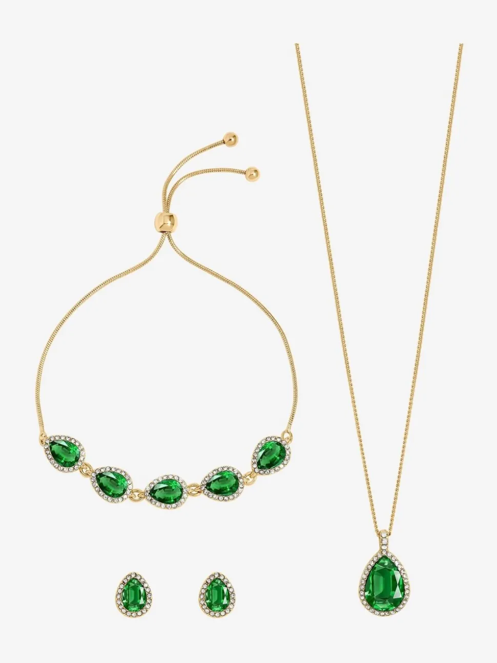 Coffret cadeau Jon Richard Emerald Pear Drop Trio Ensemble