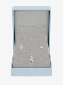 Coffret cadeau Simply Silver coffret cadeau avec trèfle à losanges polis