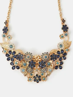 Collier Accessorize Gem Flower Statement
