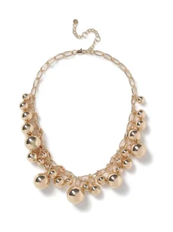 Collier Aela Or à col en grappes de sphères