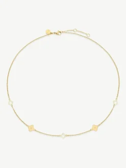Collier D.louise imperméable à trèfles multicolores