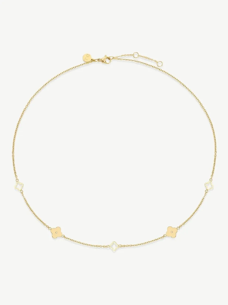 Collier D.louise imperméable à trèfles multicolores