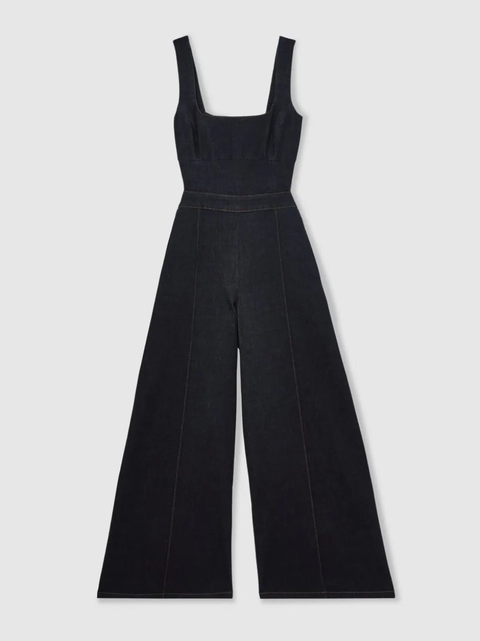 Combinaison ample en denim Reiss Dionna à découpes