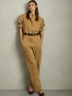 Combinaison ample en lyocell et coton Reiss Mina