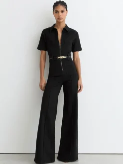 Combinaison ample zippée en denim Reiss Danie