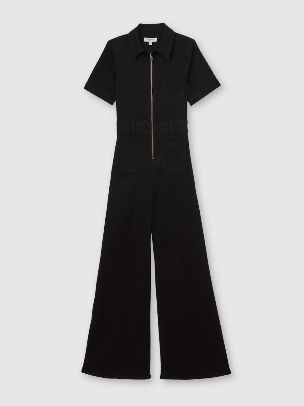 Combinaison ample zippée en denim Reiss Danie