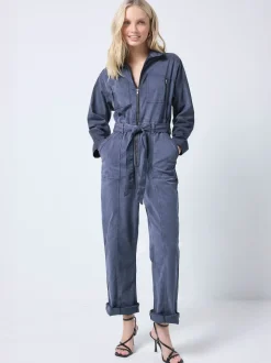 Combinaison avec fourre-tout en tencel nouée sur le devant SCAMP & DUDE