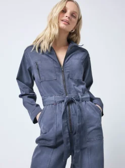 Combinaison avec fourre-tout en tencel nouée sur le devant SCAMP & DUDE