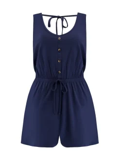 Combinaison de plage en jersey extensible Pour Moi boutonnée sur le devant