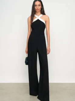 Combinaison dos nu jambe large Reiss Cliona color-block
