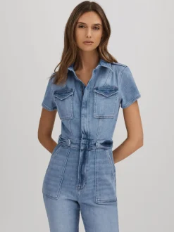 Combinaison en jean skinny Good American