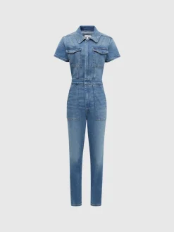 Combinaison en jean skinny Good American