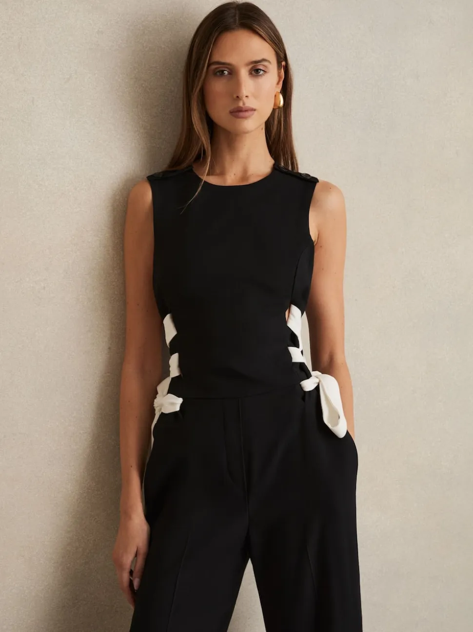 Combinaison large Reiss Emma à lacets sur le côté