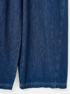 Combinaison Oliver Bonas en Denim à Col en V Ceinturée