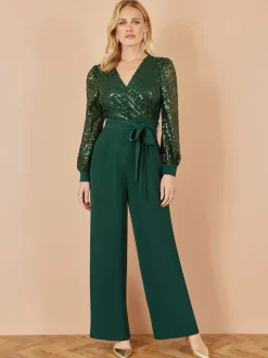 Combinaison Yumi enveloppante à sequins