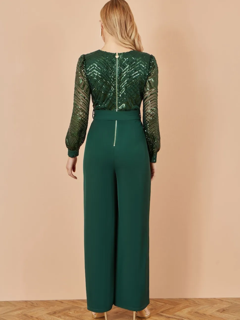 Combinaison Yumi enveloppante à sequins