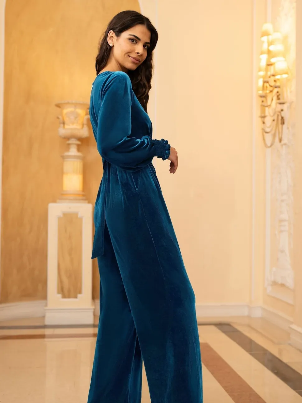 Combinaison Yumi Velvet à manches longues