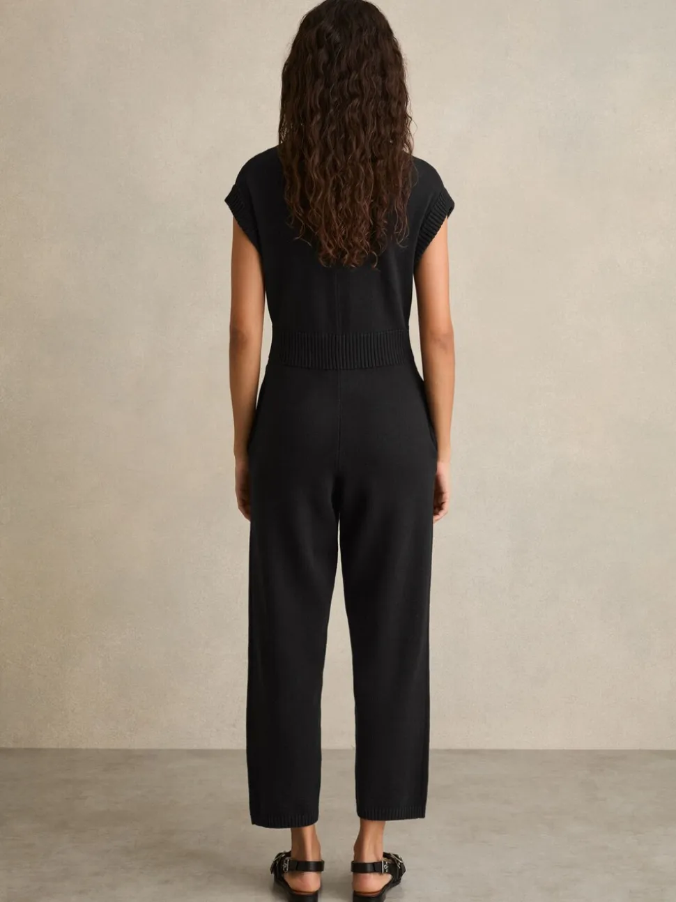 Combinaison zippée en maille de coton Reiss Nellie