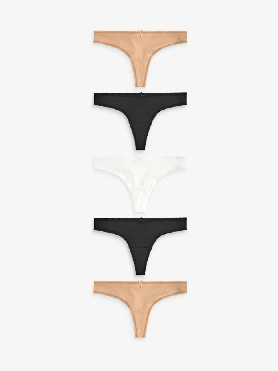 Couleur praline - Culotte en microfibre 5 Pack