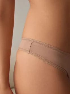 Couleur praline - Culotte en microfibre 5 Pack
