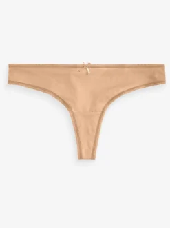 Couleur praline - Culotte en microfibre 5 Pack