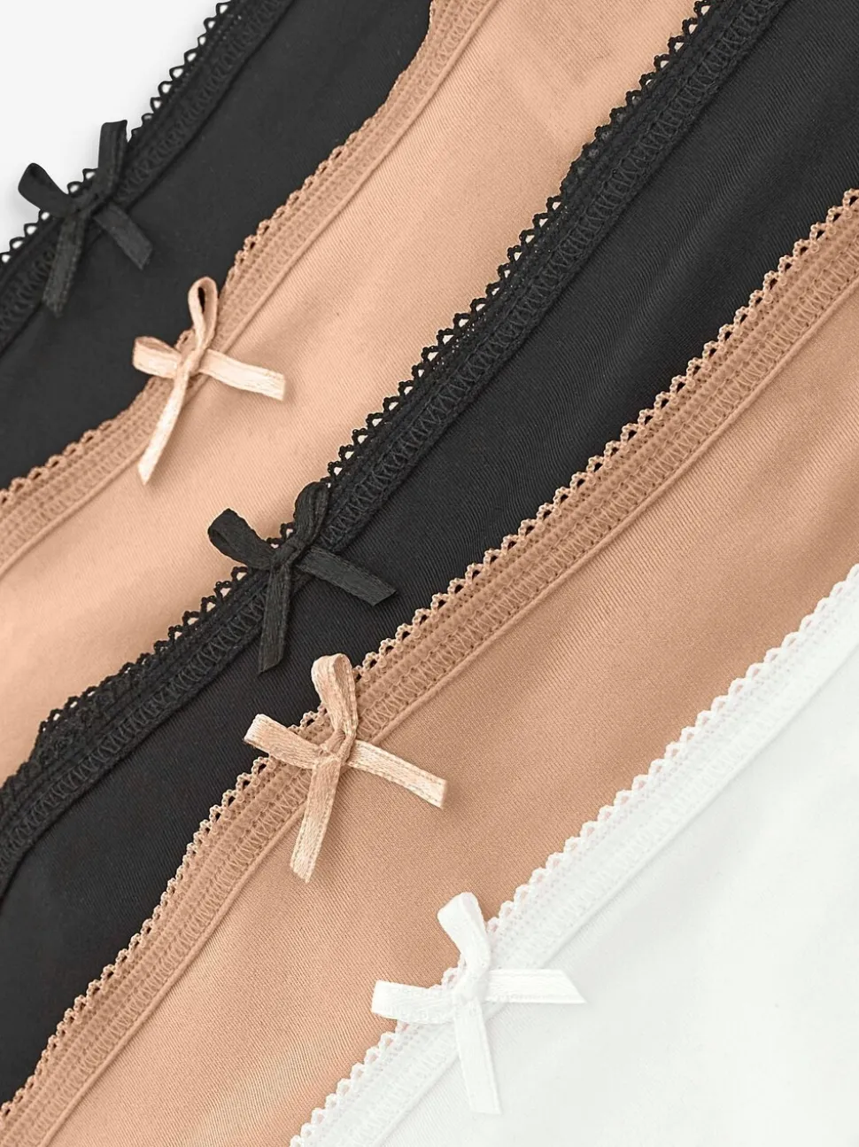 Couleur praline - Culotte en microfibre 5 Pack