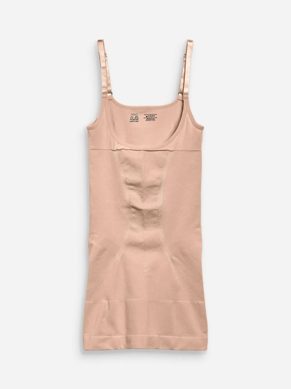 Couleur praline - Nuisette gainante au ventre sans soutien-gorge